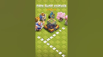 This Dark Elixir Storage lvl1 - lvl10 in ClashOfClans #supercell #shorts #clashofclans #shortvideo