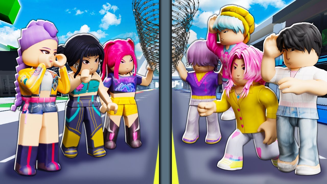 GRANICA PODZIELIŁA NA ZAWSZE HUNTRIX I SAJA BOYS w Roblox Brookhaven (Kpop Demon Hunters)