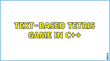 Text-based Tetris game in C++