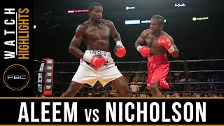 Aleem Vs Nicholson Highlights July 29, 2016 - Pbc On Spike
