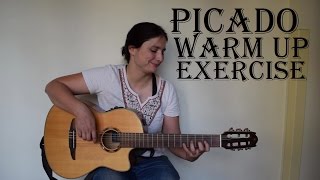 Picado warm up speed exercise at 100bpm with FREE TAB ✔ chords