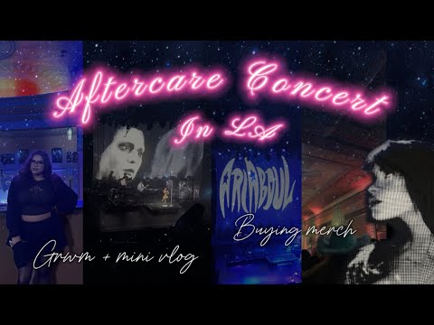 AFTERCARE CONCERT & NESSA BARRETT ☆ | buying merch + mini vlog & concert clips ! 🤍