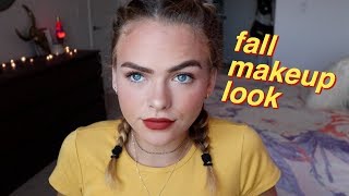 Date Night Makeup Look for Fall! (burgundy and gold) | Summer Mckeen