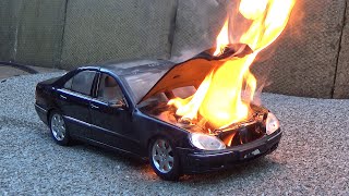 Model Mercedes Car Engine Catches Fire screenshot 2