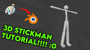 Blender Tutorial || How To Make A Simple 3D Stickman Model ||