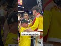 The look of "Dude, we really did it" ❤️ #michigan #marchmadness