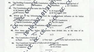 Indian constitution| BICOK107/207 | Previous year Question paper with answers| Education Channel