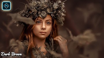 How To Edit Professional DARK BROWN Color Grading Effect In Photoshop Tutorial