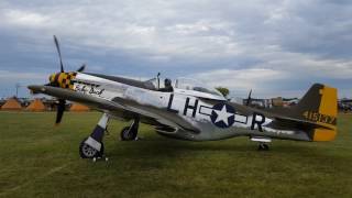 P-51D Mustang "Baby Duck" Start Up at EAA Airventure Oshkosh 2016