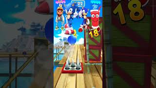 SUBWAY SURFERS 🆚 SONIC DASH 🆚 SONIC BOOM 🆚 JUCE RUN GAME 🔥 WHO IS BEST 🤔#shorts
