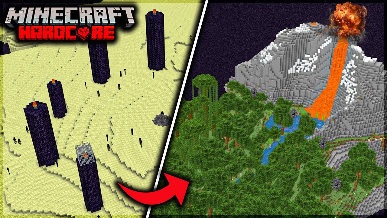 Transforming the END into OVERWORLD in Minecraft Hardcore (Hindi) - YouTube