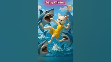 Mèo mẹ đánh nhau với cá mập để cứu mèo con #shorts #cat #ai #meow #meo