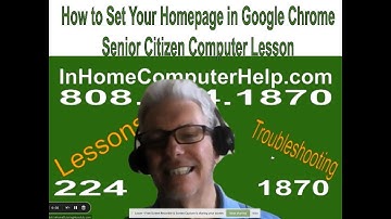 How to Set Your Homepage in Google Chrome Senior Citizen Computer Lesson by Rick Kirkham