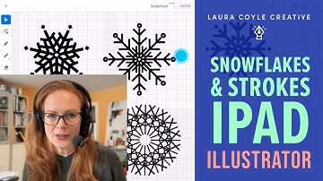 Illustrator on the iPad Line Segment Snowflakes, Radial and Mirror Repeats