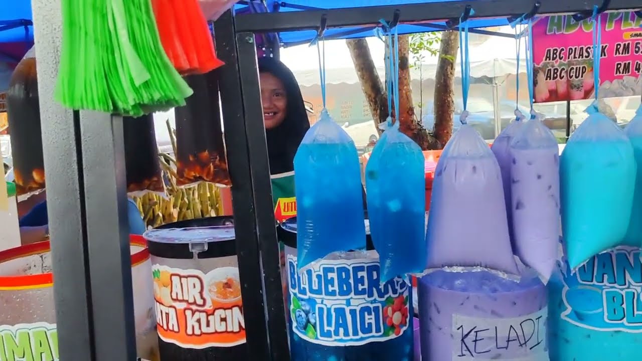 Давайте купим еду на рынке Кота Сентоза Рамадан Bt.7 Кучинг / Наси Керабу / Бегедил / Лакса Пенанг