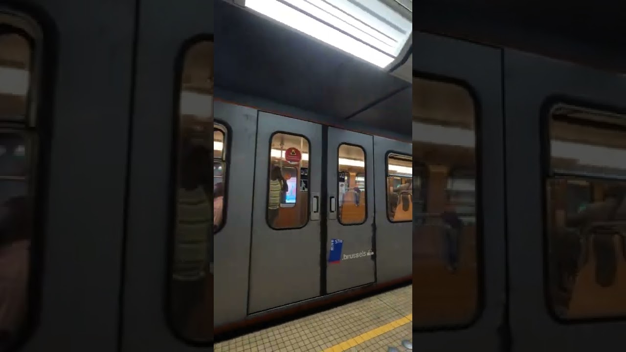 Metro (Porte de Hal) in Brussels, Belgium 27 August 2022