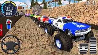 Impossible Offroad Car Mud Tracks Racing - Police Monster Truck Extreme Stunts - Android GamePlay #2 screenshot 2