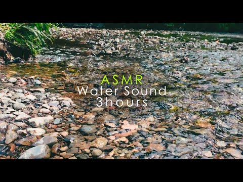 ASMR 睡眠 | 暑くなってきたので小川の音で涼しくなる | 3時間 | water sound