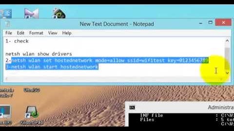 how to make Wireless Ad hoc on windows 8