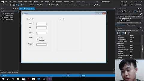 TUTORIAL MEMBUAT PROGRAM BIODATA MENGGUNAKAN VISUAL STUDIO 2019