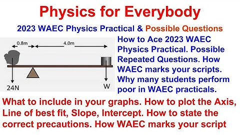 WAEC Physics Practical Exam 2023