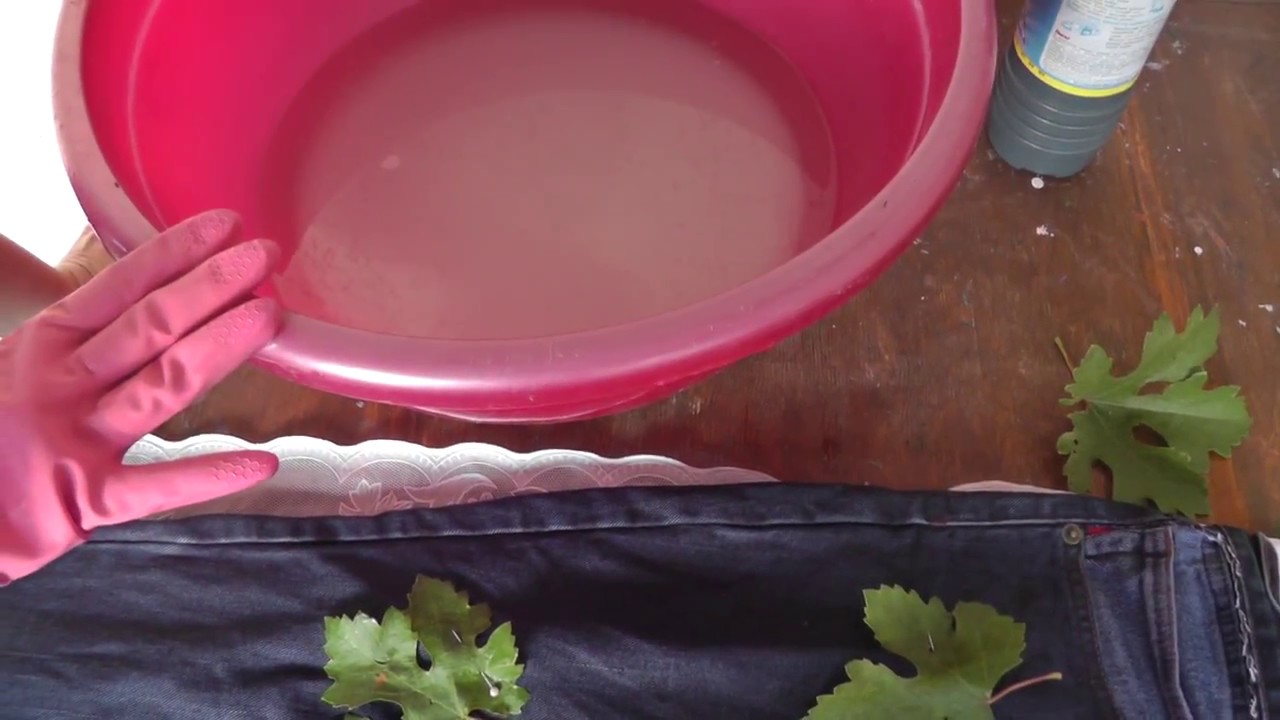 Отбеливаем джинсы интересным способом