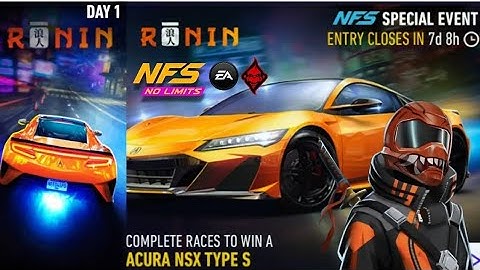 NFS No Limits New Event "RONIN" #nfsnl #trending #viraltiktok #foryou #new #nfs #acura