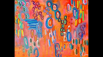 ABSTRACT ACRYLIC - MIXED MEDIA/Mark Making building layers