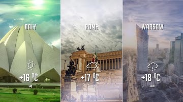 Weather forecast After Effects Templates