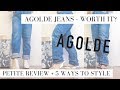 PETITE REVIEW | AGOLDE Denim Jeans - Are They Worth It for $168? + 5 Ways to Style