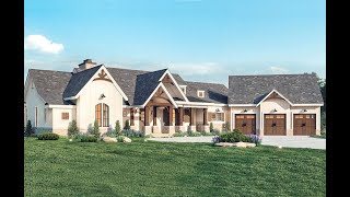 Modern Craftsman House Plan Tour | 3 Bed 2.5 Bath   Bonus Space  [Plan 4195-00059]