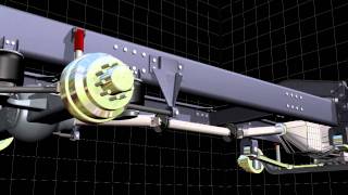 Truck suspension 3D animation