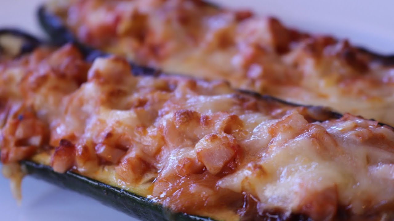 Calabacines rellenos en Airfryer - Estrenamos nueva freidora de aire