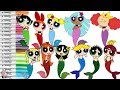Powerpuff Girls Mermaid Coloring Book Compilation Blossom Bubbles Buttercup Bliss | SPRiNKLED DONUTS