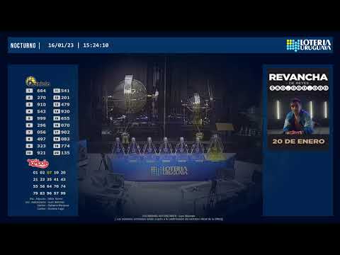 Emisión en directo de Loteria Uruguaya