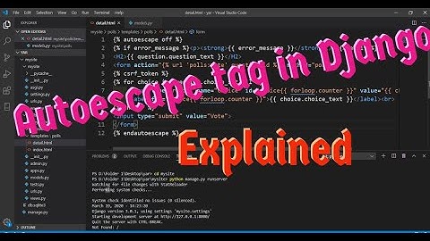 Autoescape tag in Django template