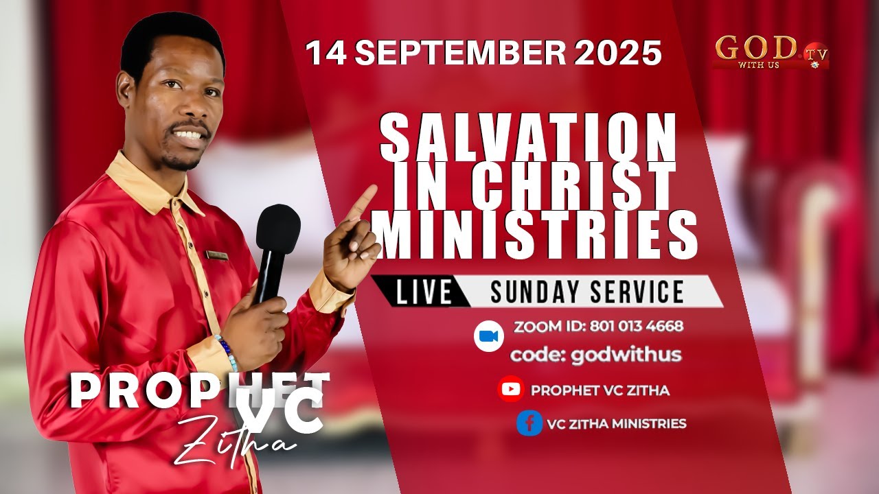 YOU ARE WATCHING LIVE SUNDAY SERVICE WITH PROPHET VC ZITHA | 14 SEPTEMBER 2025