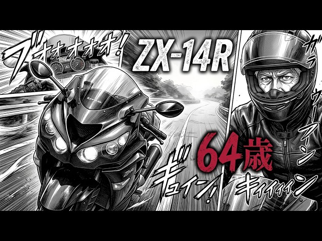 64歳ライダーZX14Rで朝活いまさら些細な不満インプレ - YouTube