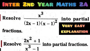 Partial fractions@maths naresh eclass