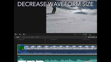 Final Cut Pro Shortcut | Control-Option-Down Arrow | Decrease Waveform Size