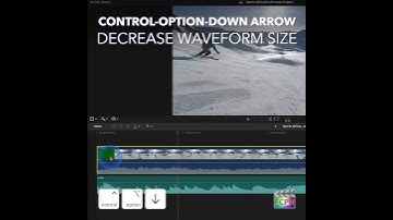 Final Cut Pro Shortcut | Control-Option-Down Arrow | Decrease Waveform Size