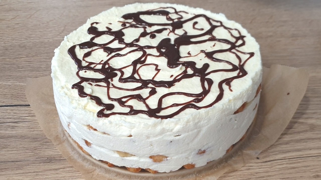Вкусный и очень быстрый торт без выпечки 👌 эффективный и легкий сливочник из нескольких ингредиентов