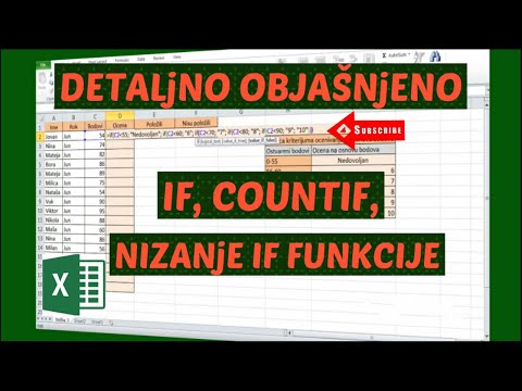 Excel za početnike - Funkcije IF i COUNT IF, korak po korak