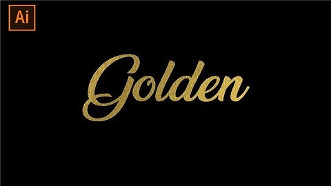 How to Create Editable Golden Text Effect - Adobe Illustrator #adobeillustrator
