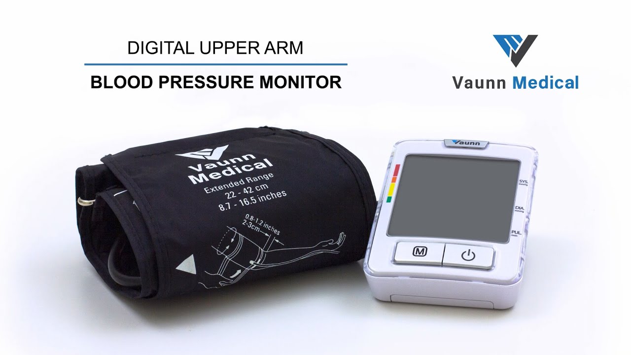 Vaunn Medical Automatic Blood Pressure Machine with Large Cuff, Digital  Blood