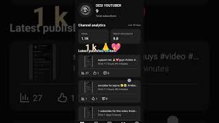 1 k 🙏💖 . #video #desi youtuber🙏