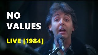 Paul McCartney NO VALUES Live! - From Broad Street Film 1984