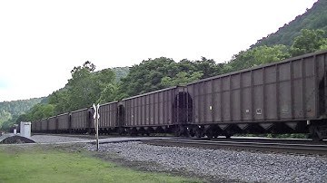 EMD Power Leads NS 763 PGNX Coal Train