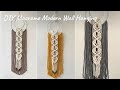 Minimalist Macrame Wall Hanging | Quick DIY Project for Beginners (Two Rings &amp; Simple Knots!)