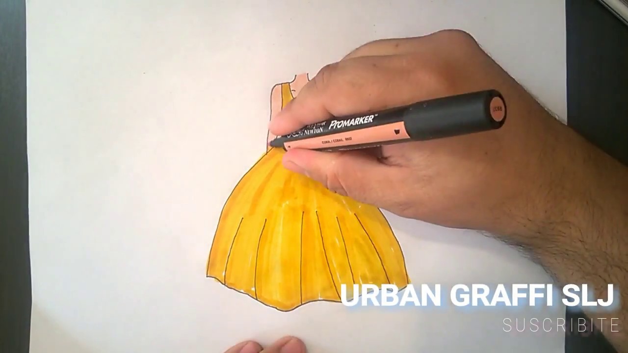 how to draw dress como dibujar un vestido 